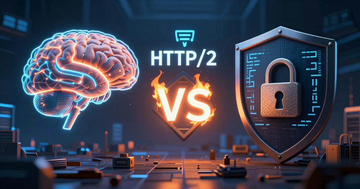 AI and cybersecurity battlefield concept art