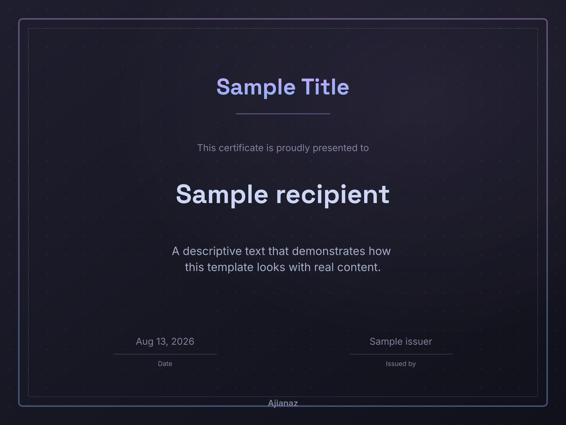 Certificate