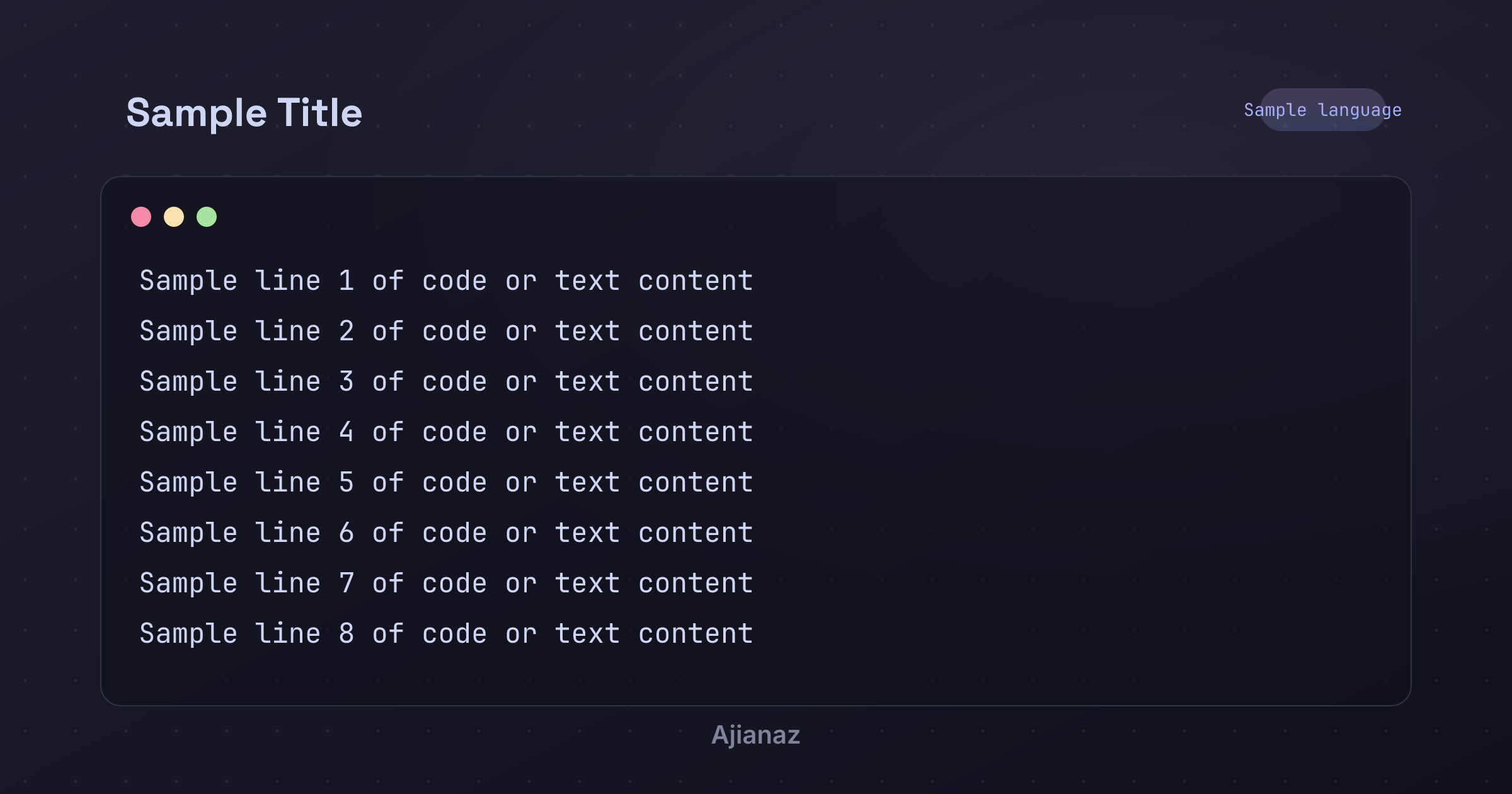 Code Snippet