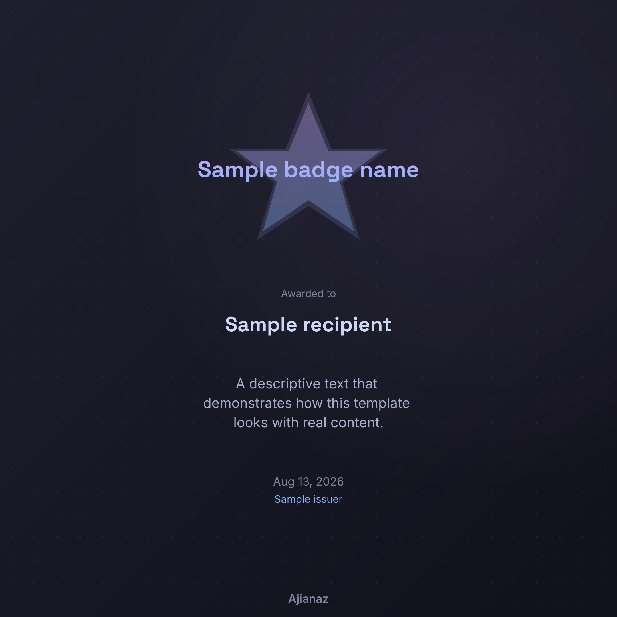 Credit Badge