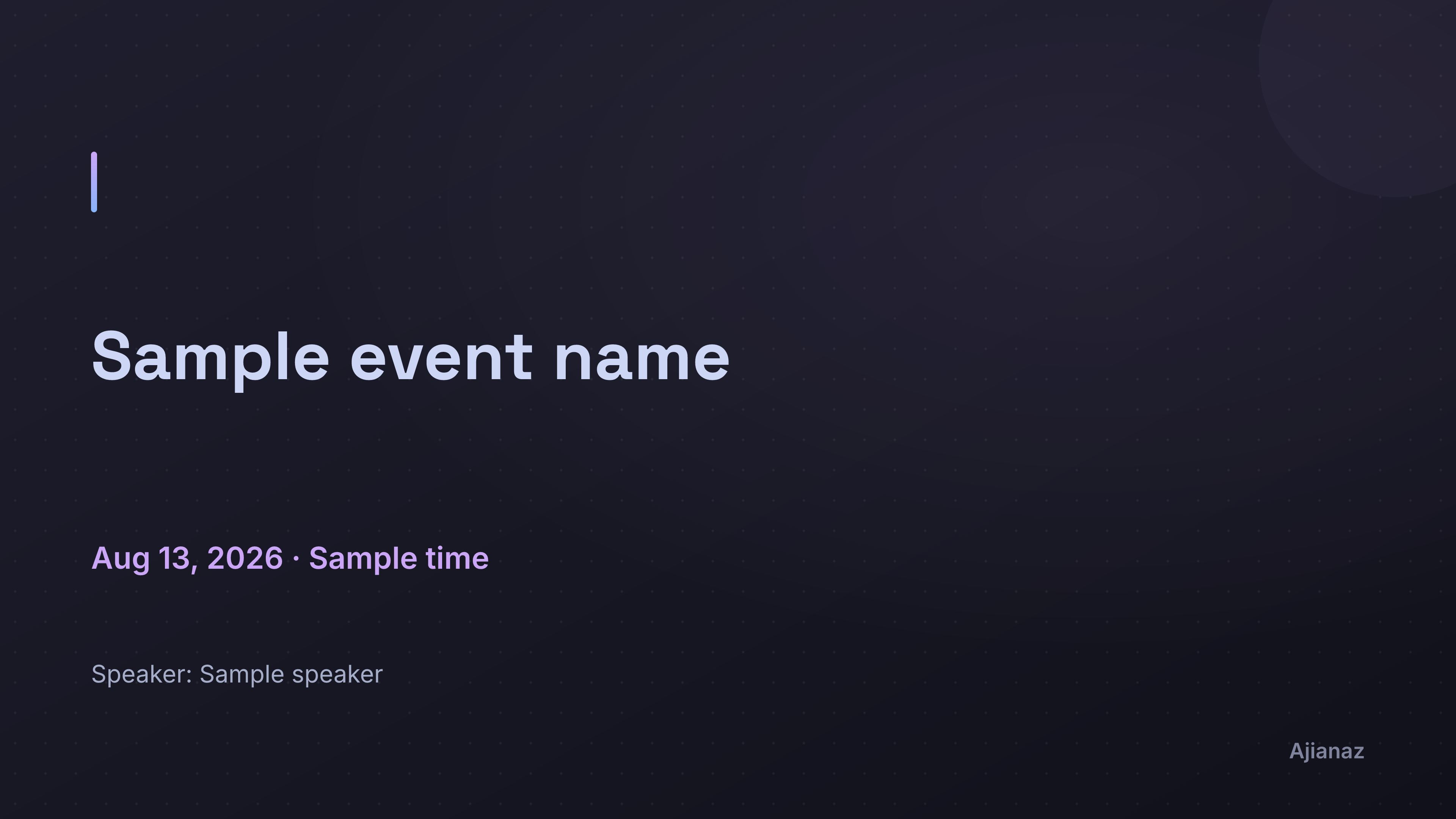 Event Banner