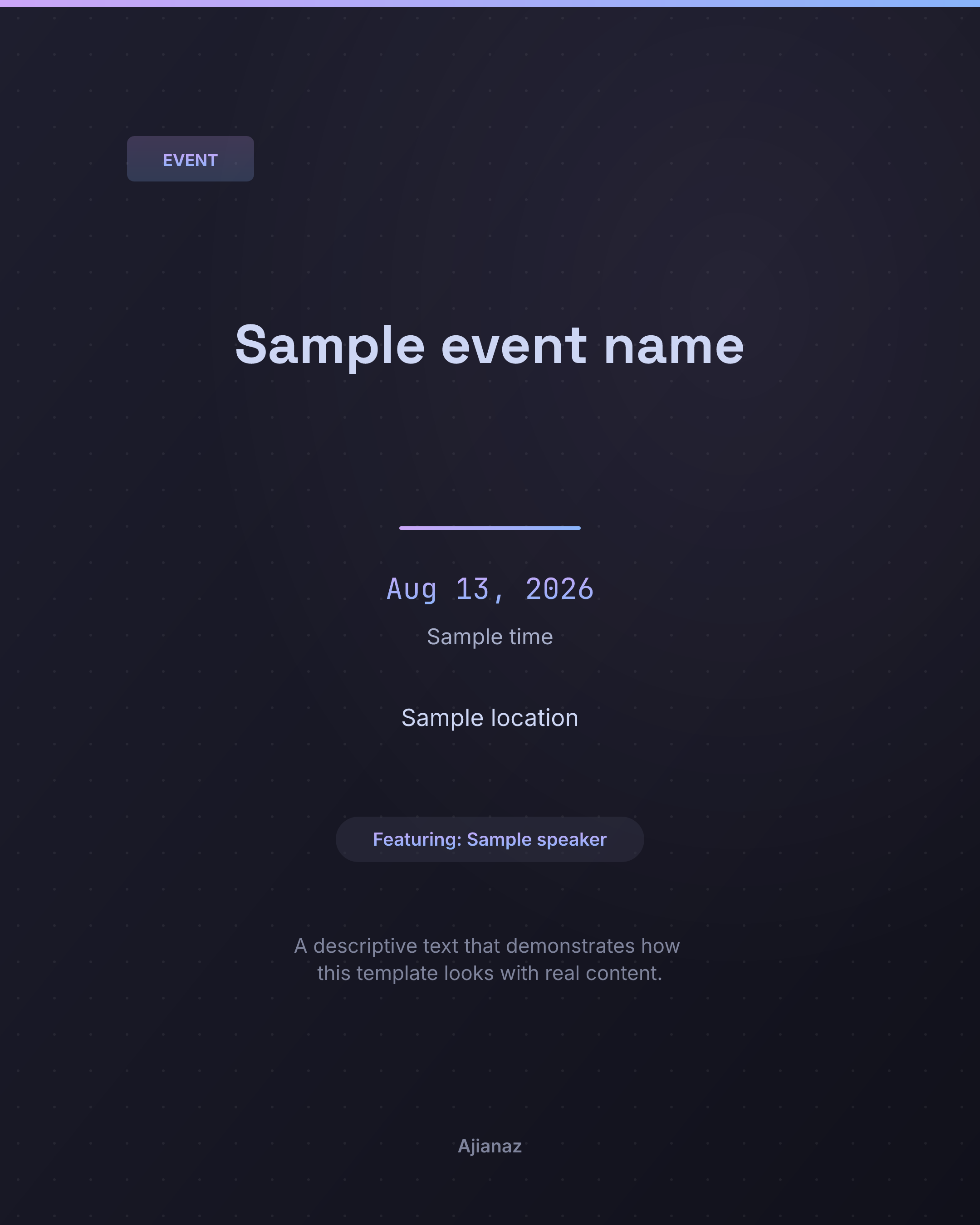 Event Flyer