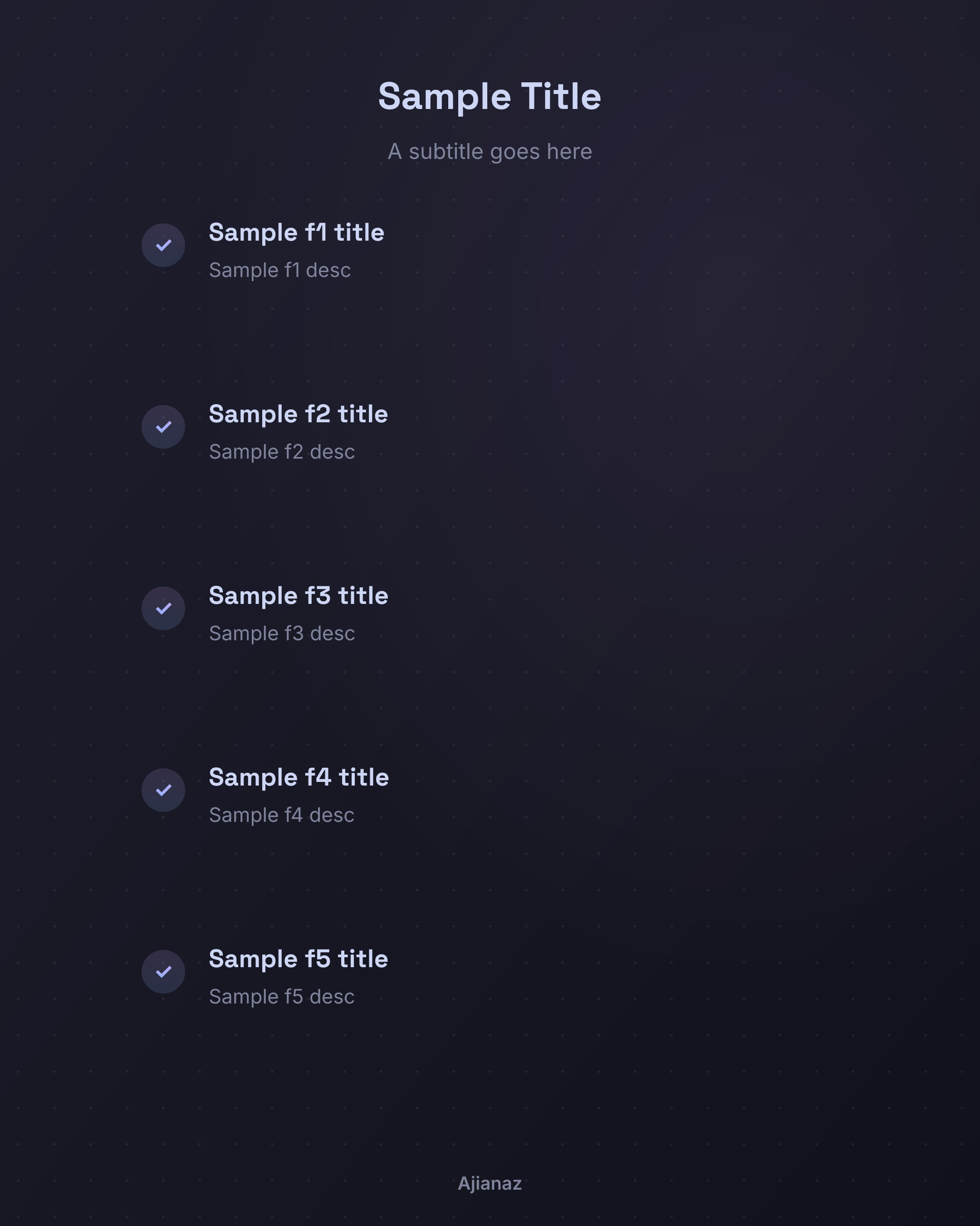 Feature List