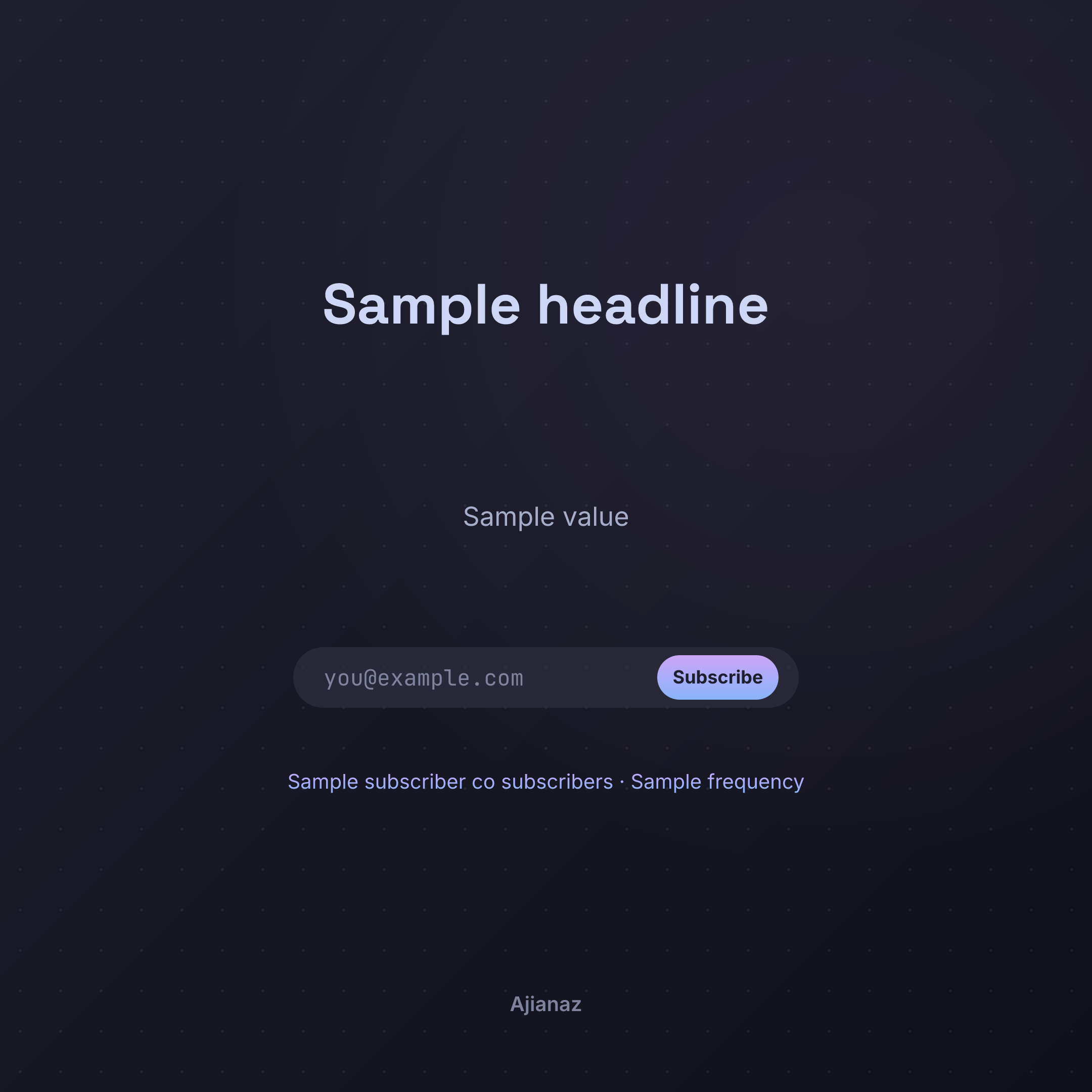 Newsletter CTA