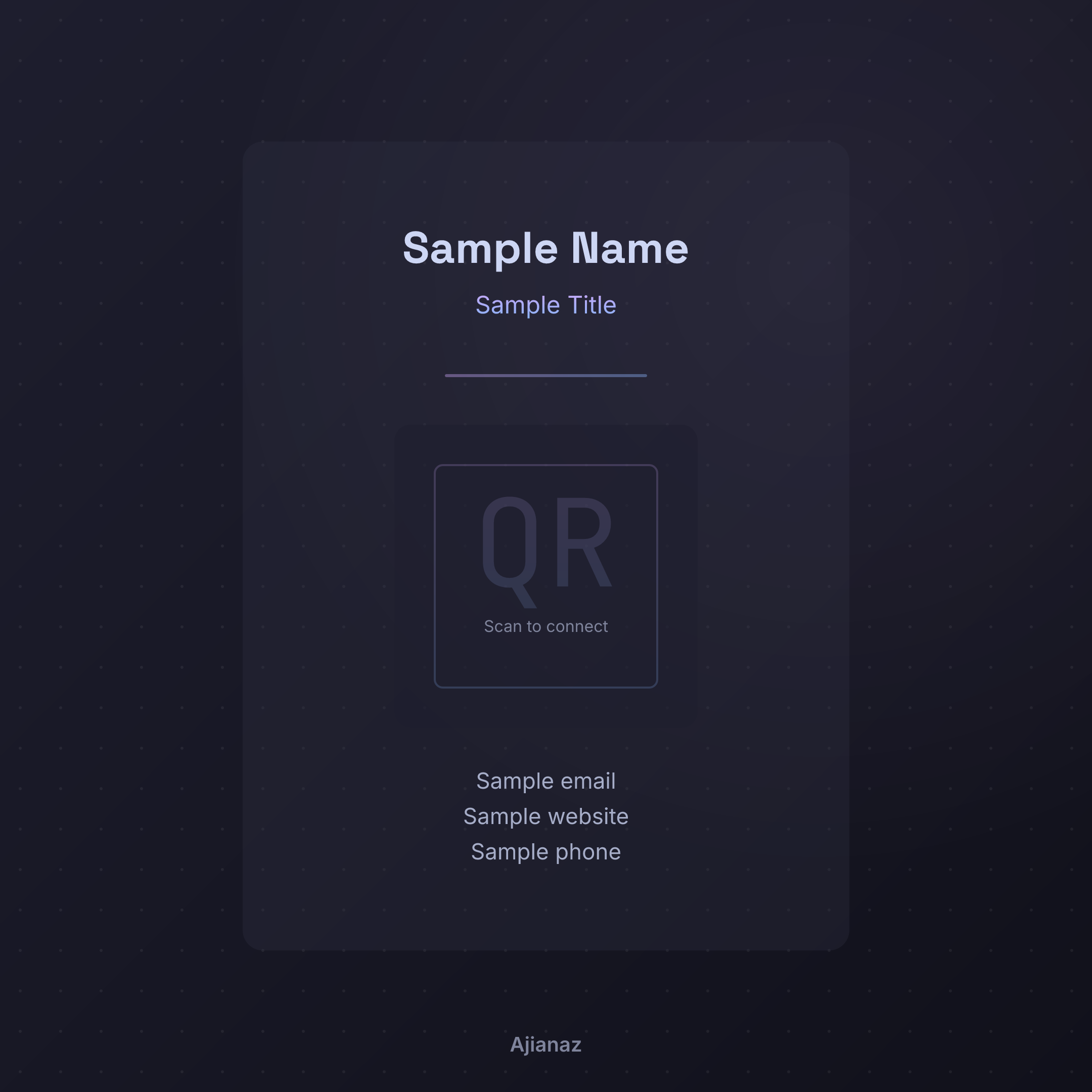 QR Business Card