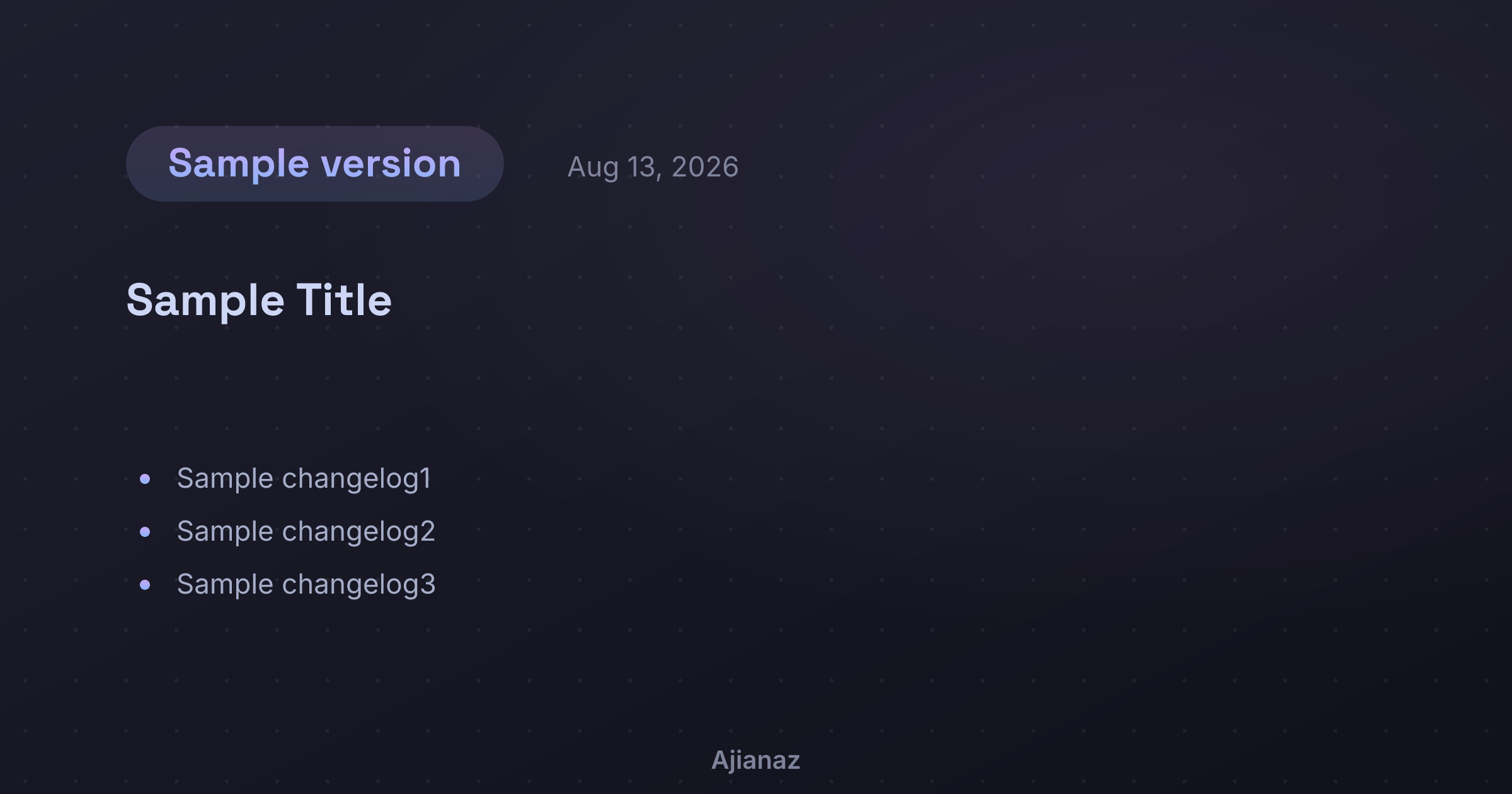 Release Tag