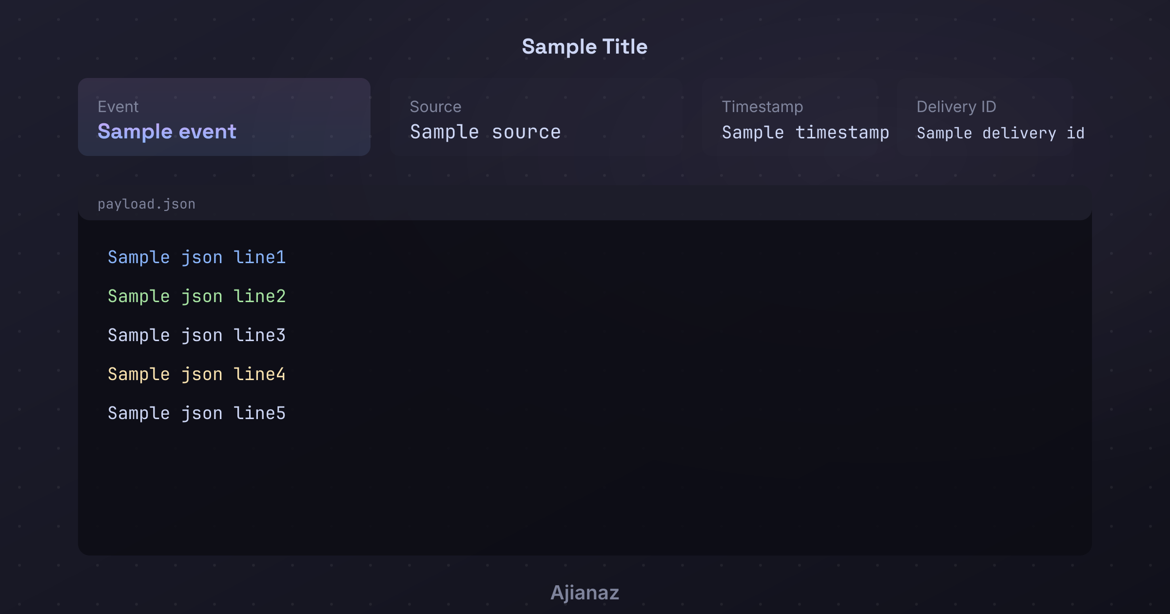 Webhook Payload